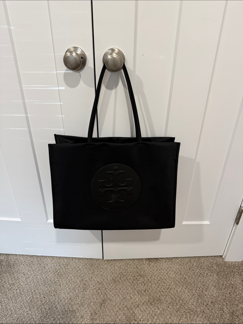 Tory Burch Black Logo Tote